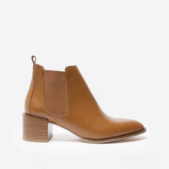 Everlane Shoes - Everlane The Heel Boot - Cognac
